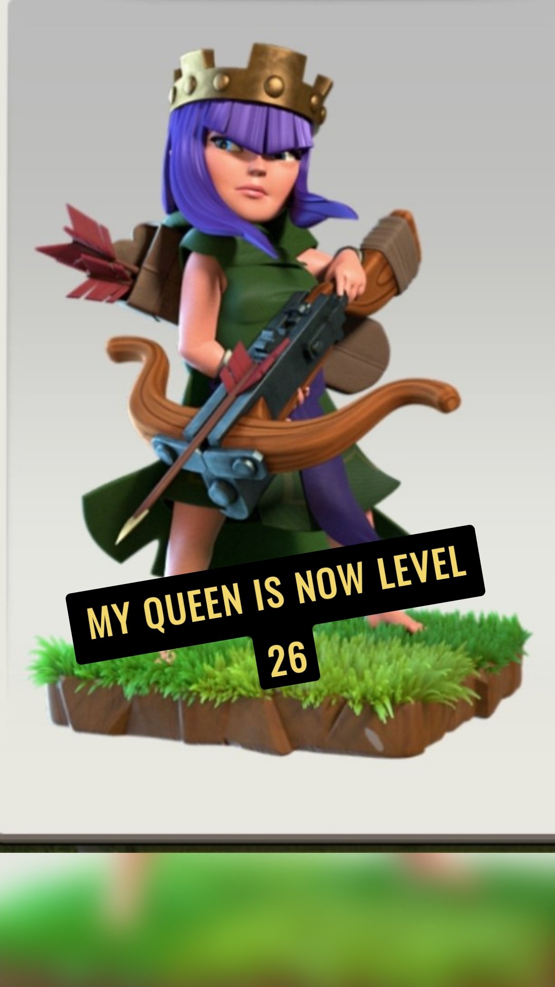 My queen is now level 26